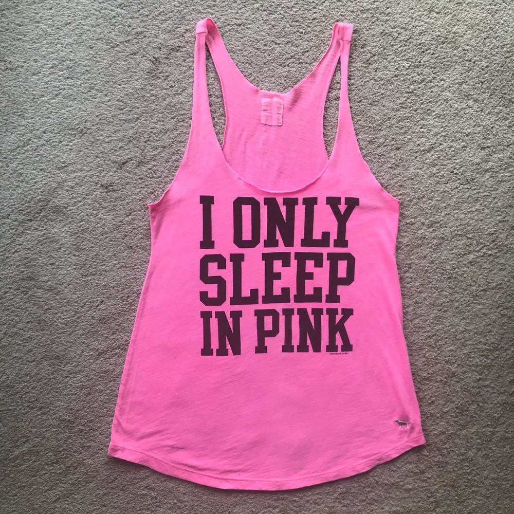 Victoria’s Secret I Only Sleep in Pink Tank size S